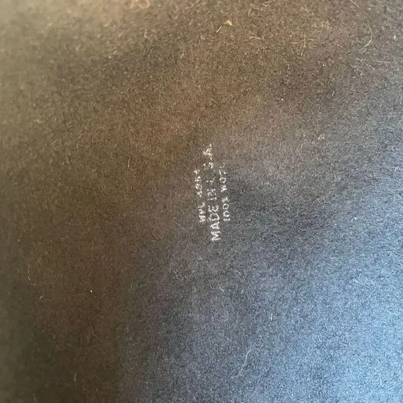 Vintage Wool Scarf-Tie Hat Black 1950’s/ 1960’s - Picture 7 of 7